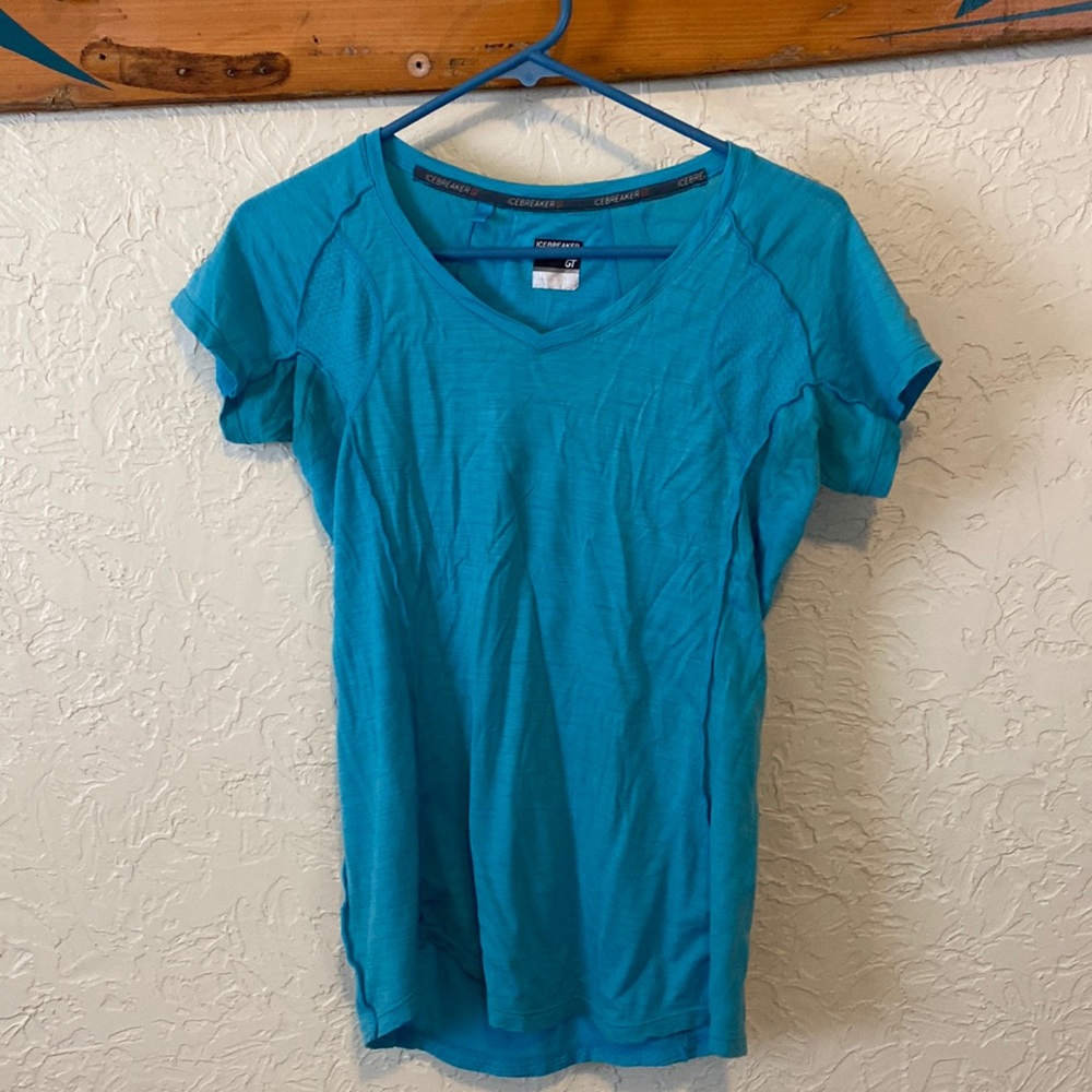 Icebreaker V-neck wool T-shirt